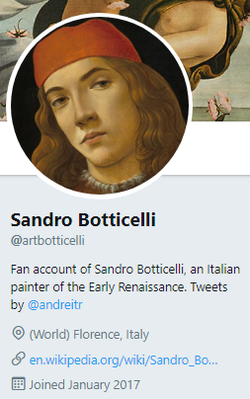 Sandro Botticelli Bot Account