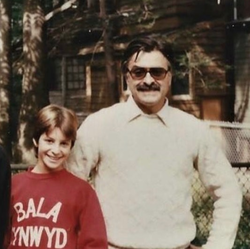 Pilar Stella Ingargiola with her father.