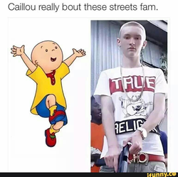 Slim Jesus was compared to Caillou