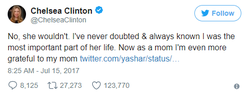 Chelsea Clinton response to Lisa Boothe's remark that Hillary Clinton would sell her daughter for the presidency