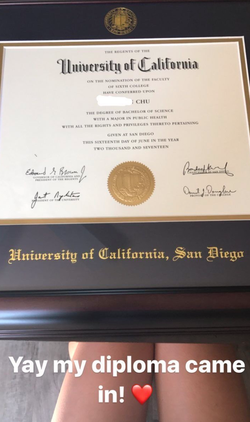 BSc in Public Health from UCSD