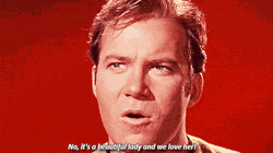 William Shatner from his legendary role of James T. Kirk.