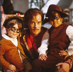 Photo of Anthony Schiller and his brother when they were child actors on set.