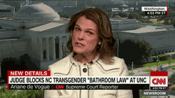 GIF of Ariane during an interview with CNN.