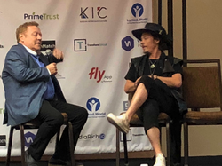 Manny Alicandrointerviewing Brock Pierce.