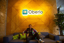 Scott Hilse at the Oberlo offices in Berlin