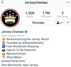 Jersey Champs Instagram page