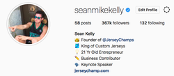 Sean Kelly Instagram page
