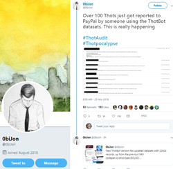 Twitter user 0biJon created the ThotBot