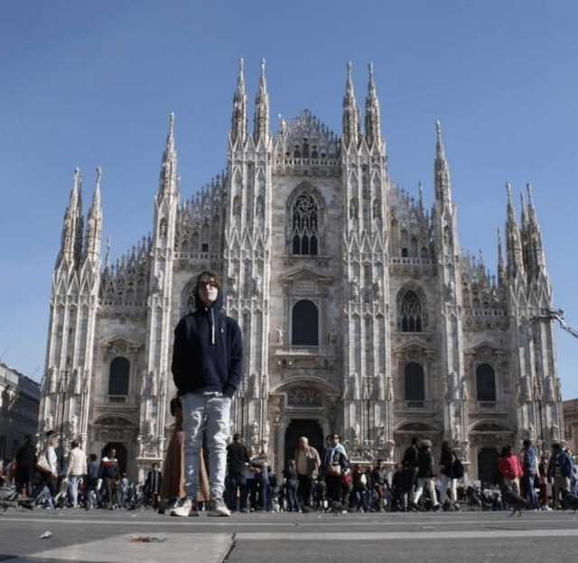 Vincent de Boer while in Milan
