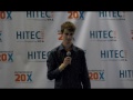 Green giving a presentation at HFTP's second Entrepreneur 20X pitch competition at HITEC 2016 (June 20, 2016)