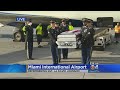 Casket Of Sgt. La David T. Johnson Arrives At Miami International Airport.