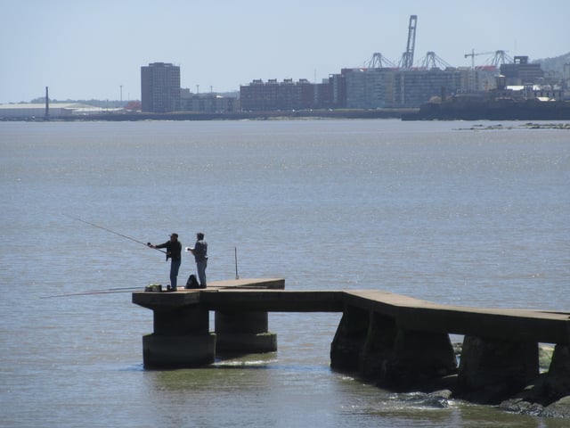 Fishermen in Punta Carretas.