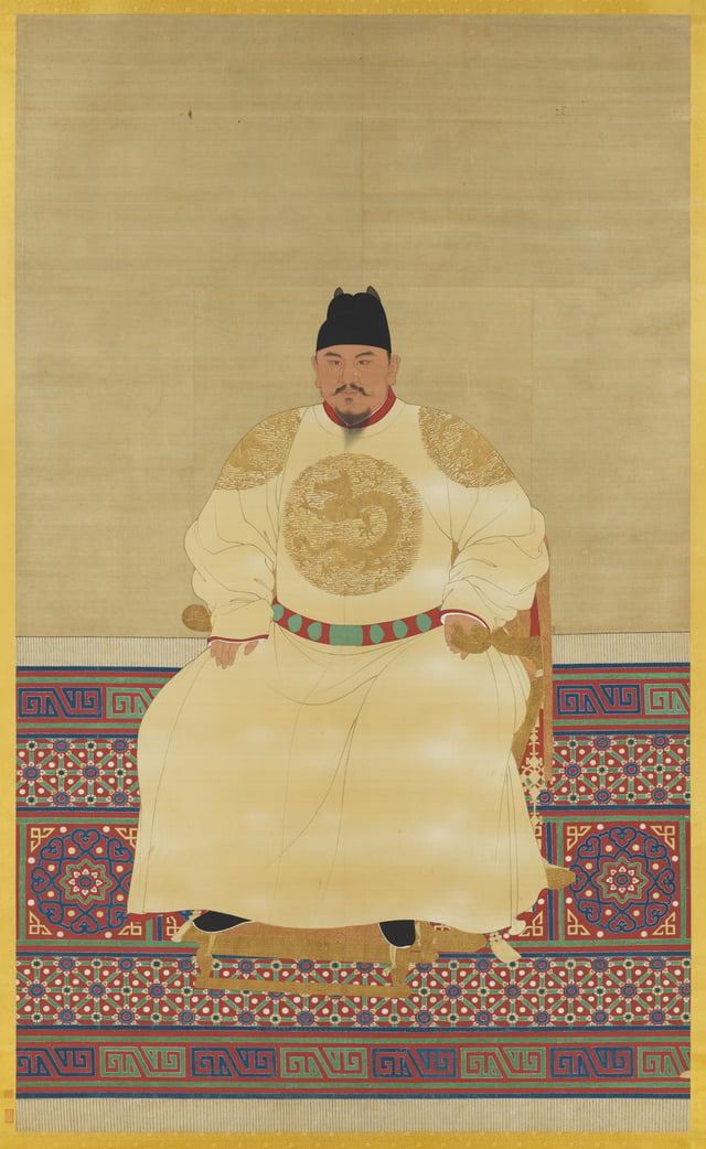 Portrait of the Hongwu Emperor (ruled in 1368–98)