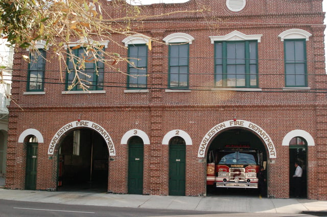 Fire Department station houses for Engines 2 and 3 of the Charleston Fire Department