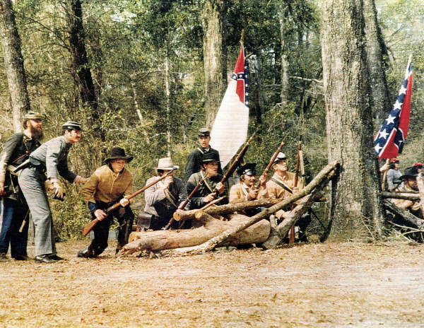 A reenactment of the 1865 Battle of Natural Bridge
