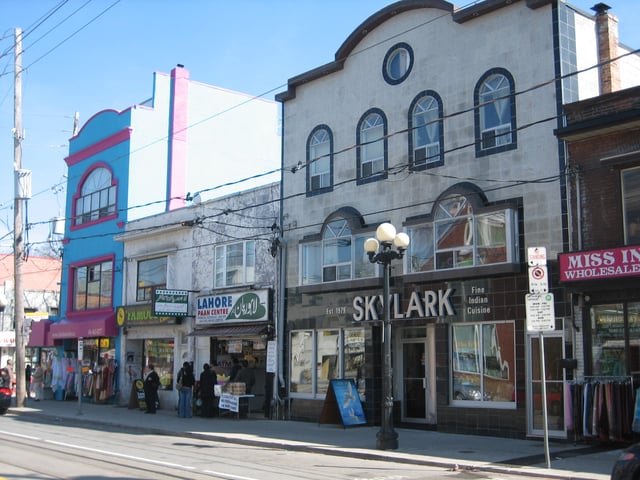 The Little India section of Gerrard Street