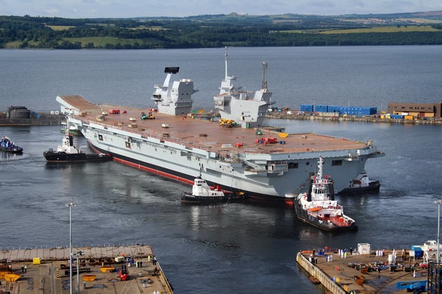 Portsmouth will be the home port of the two Queen Elizabeth-class aircraft carriers, the largest ships ever built by the Royal Navy.