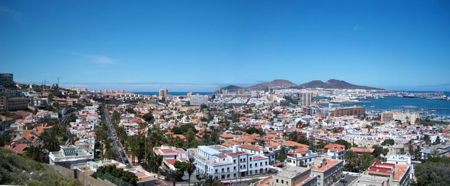 Overview of Las Palmas de Gran Canaria.