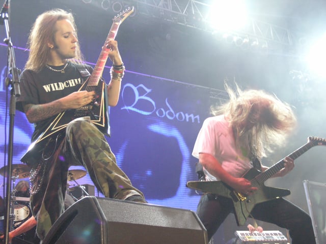 Children of Bodom, performing at the 2007 Masters of Rock festival.