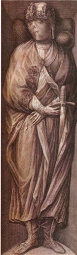 A 1781 picture showing the mummified corpse of Frederick II in Palermo.