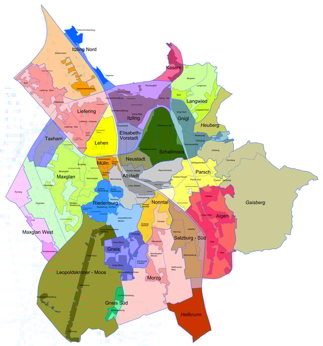 Districts of Salzburg
