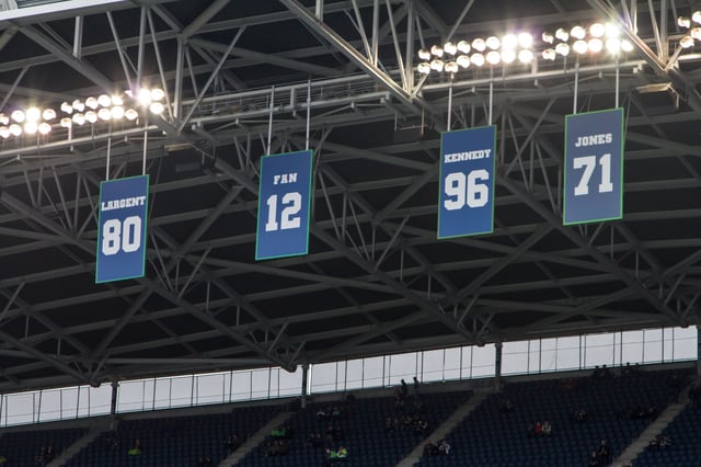 Seahawks' retired numbers at CenturyLink Field.