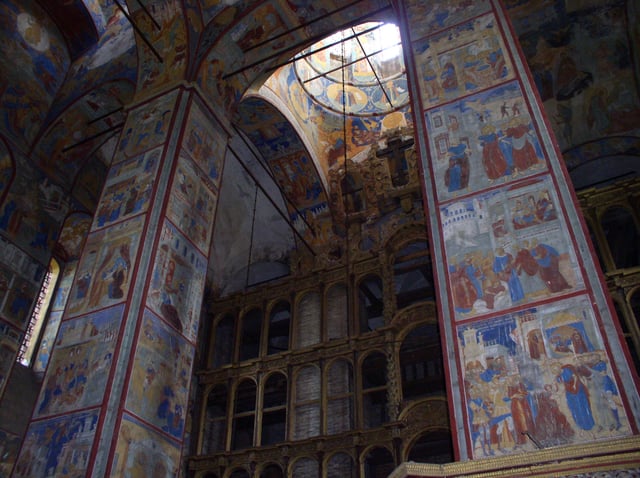 The 17th-century churches of Yaroslavl are renowned for their magisterial proportions and elaborate frescoes