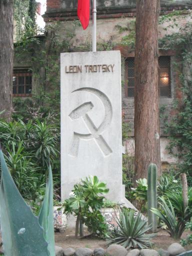 Leon Trotsky's grave in Coyoacán, where his ashes are buried