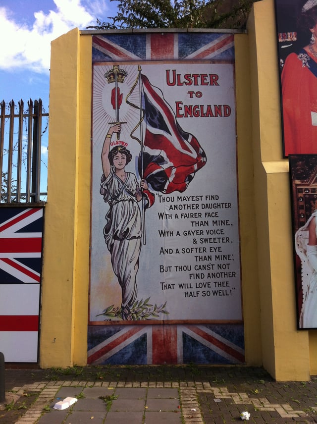 Unionist mural in Belfast