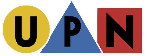 The UPN colorful shapes logo, used from 1995 to 1997, and in various iterations from 1997 to 2002 (though the "primary colors" variant continued on some affiliates and in print advertising until 2002).