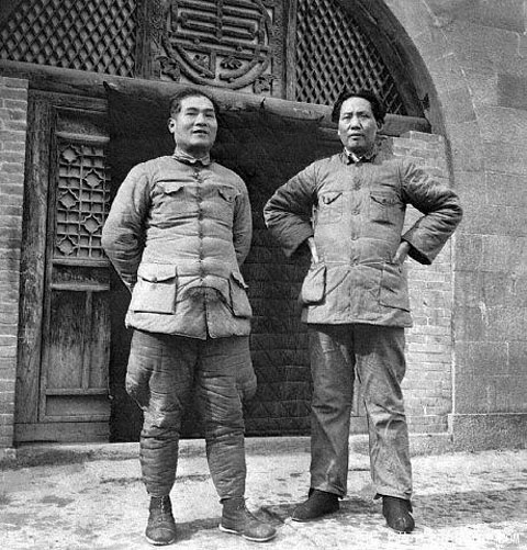 Mao Zedong, Zhang Guotao in Yan'an, 1937