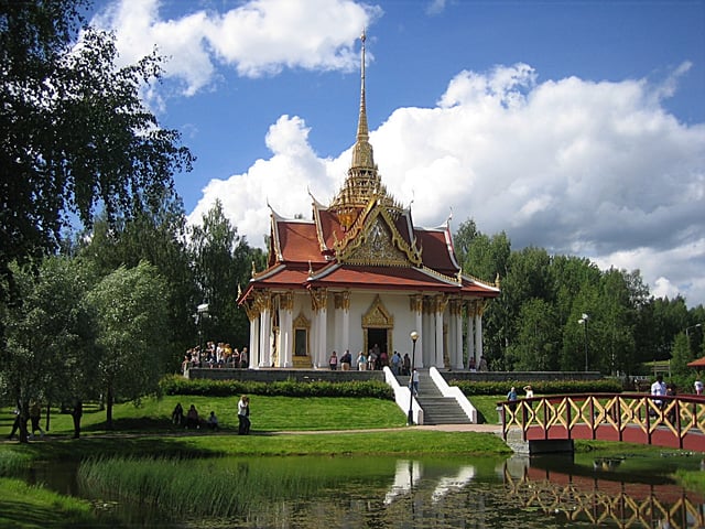 King Chulalongkorn Memorial Building nearby the small village Bispgården, easternmost Jämtland