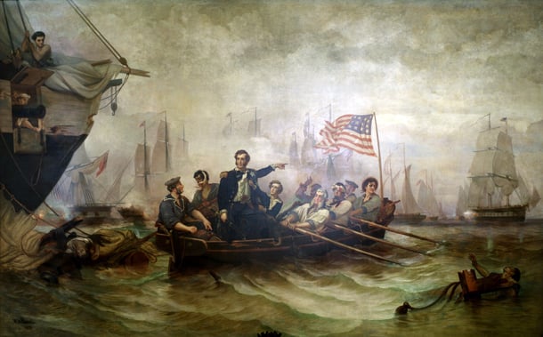 Oliver Hazard Perry's message to William Henry Harrison after the Battle of Lake Erie began with: "We have met the enemy and they are ours".