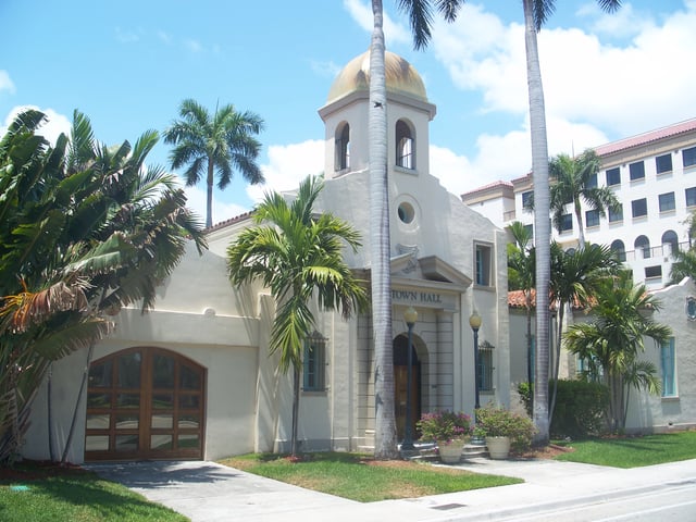 Boca Raton old Town Hall, built in 1927 (photo 2011)