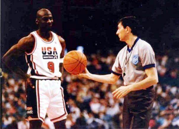 Jordan on the "Dream Team" in 1992