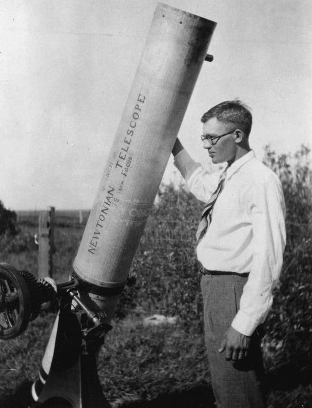 Clyde Tombaugh, in Kansas