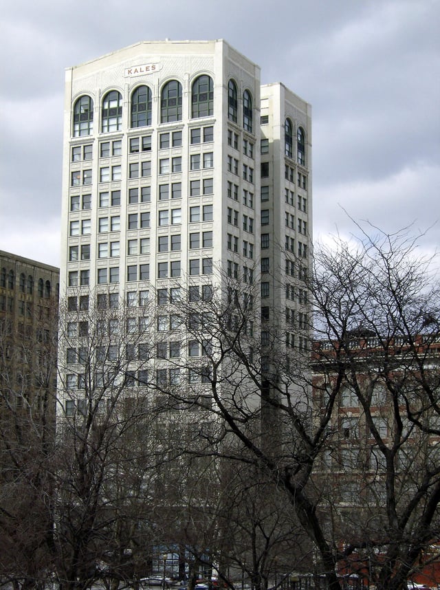 The Kresge Corporation headquarters from 1914 to 1930 (currently named the Kales Building) in downtown Detroit