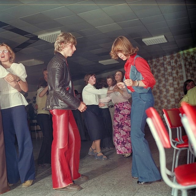 Dancers at an East German discothèque in 1977