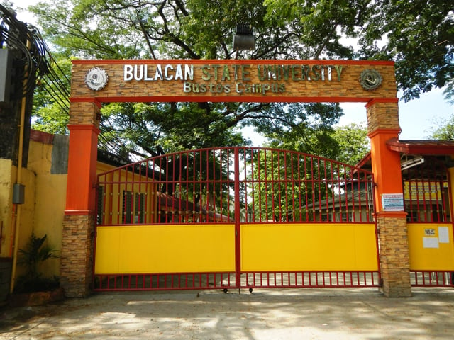 Gate of Bulacan State University - Bustos Campus