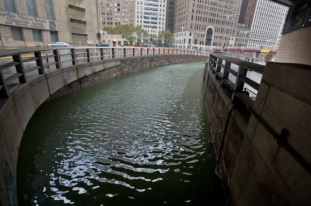 The Brooklyn–Battery Tunnel remained flooded on the Tuesday morning after the storm.