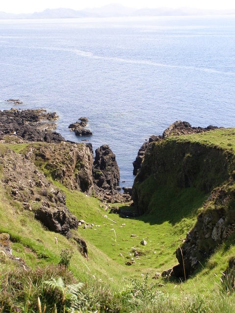 A steep coastal valley
