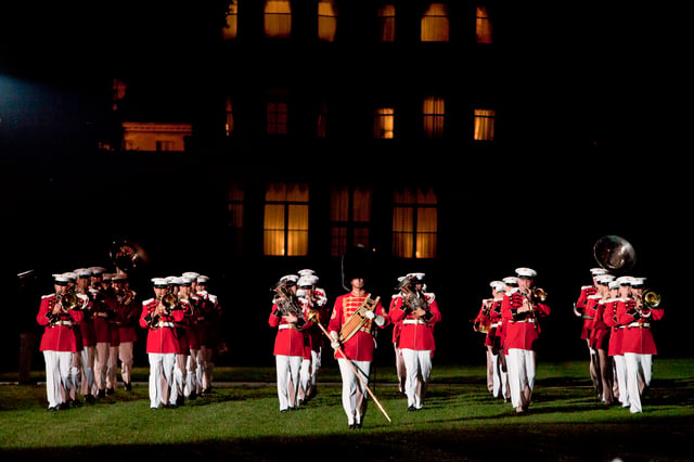 The United States Marine Band at the Friday Evening Parade.