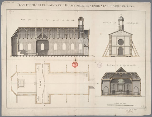 Archives nationales d’outre-mer - Louisiane - Adrien de Pauger - 1724 - 001