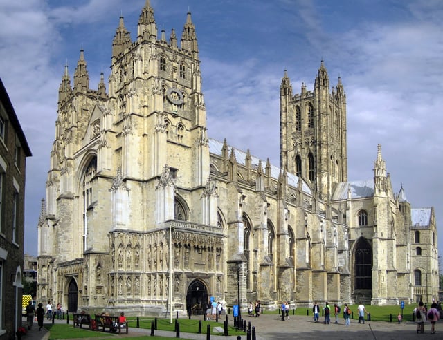 Canterbury Cathedral, seat of the Archbishop of Canterbury