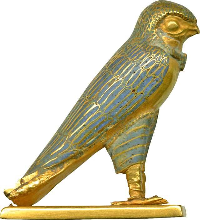 Figure of a Horus Falcon, between circa 300 and circa 250 BC (Greco-Roman). The Walters Art Museum.