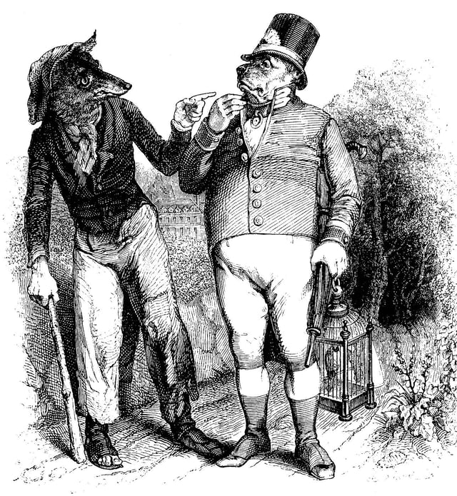 Grandville's "metamorphoses" were highly influential to fantastic illustration