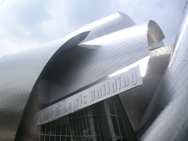 Frank Gehry designed Peter B. Lewis Building housing the Weatherhead School of Management.