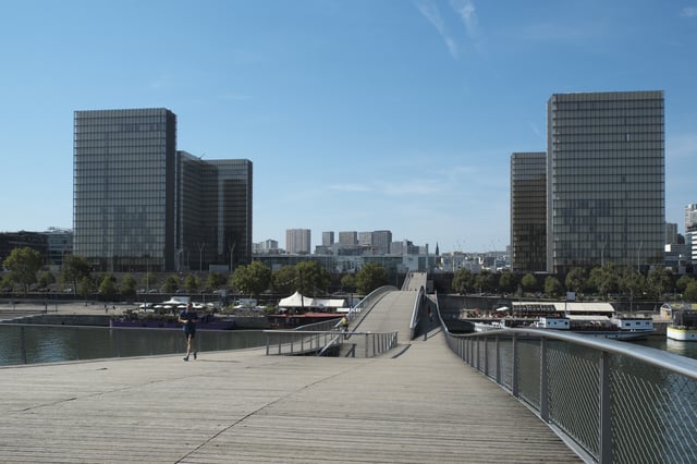 View of the Bibliothèque nationale de France, François-Mitterrand site