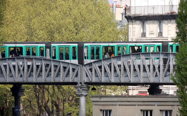 Line 2 near Jaurès station